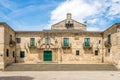 View at the Bishopric building at Santa Maria place in Lugo - Spain Royalty Free Stock Photo