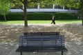 Bench In A Park Along London Borough Of Southwark