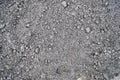 A view of the black dark fertile loose fresh cracked natural moist soil. The background. Texture Royalty Free Stock Photo