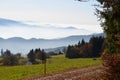 Misty mountains in the Black Forest / Germany Royalty Free Stock Photo