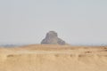 A view of the Black Pyramid, as seen from the Bent Pyramid at Dahshur, Egpyt Royalty Free Stock Photo