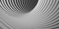 A view of black and white placed in a deep circle a spiral pattern in a pipe  A pipe with a deep vertical bottom. Perspective of Royalty Free Stock Photo