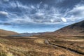 View from Blackhill waterfall over Loch Ainort on the Isle of Skye Royalty Free Stock Photo