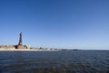 View of Blackpool seafront from the ocean