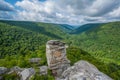 View of the Blackwater Canyon from Lindy Point, at Blackwater Falls State Park, West Virginia Royalty Free Stock Photo