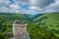 View of the Blackwater Canyon from Lindy Point, at Blackwater Falls State Park, West Virginia Royalty Free Stock Photo