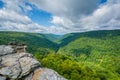 View of the Blackwater Canyon from Lindy Point, at Blackwater Falls State Park, West Virginia Royalty Free Stock Photo