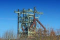 View blast furnace of an old steel mill Royalty Free Stock Photo