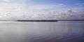 View from Blaye citadel garonne and dordogne river come together in gironde fleuve France