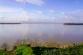 View from Blaye Citadel UNESCO world heritage site river garonne and Gironde France