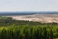 View on the Bledowska Desert from Czubatka Hill in Klucze Polan