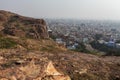 View at the blue houses of the Brahmapuri quarter in Jodhpur, Rajasthan, India Royalty Free Stock Photo