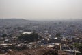 View at the blue houses of the Brahmapuri quarter in Jodhpur, Rajasthan, India Royalty Free Stock Photo