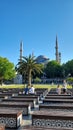view of the blue mosque in the heart of ?stanbul Royalty Free Stock Photo