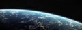 View of blue planet Earth in space 3D rendering elements of this image furnished by NASA Royalty Free Stock Photo