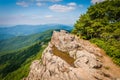 View of the Blue Ridge Mountains from Little Stony Man Cliffs, a Royalty Free Stock Photo