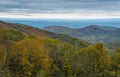View of the Blue Ridge Mountains and Shenandoah Valley Royalty Free Stock Photo