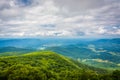 View of the Blue Ridge Mountains and Shenandoah Valley from Skyline Drive, in Shenandoah National Park, Virginia. Royalty Free Stock Photo