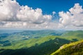 View of the Blue Ridge Mountains and Shenandoah Valley from Stony Man Mountain, in Shenandoah National Park, Virginia. Royalty Free Stock Photo