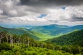 View of the Blue Ridge Mountains from Skyline Drive, in Shenandoah National Park, Virginia. Royalty Free Stock Photo