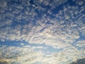 view of blue sky with beautiful crowded cloud, Thailand