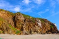 Blue sky over a hillside at the beach Royalty Free Stock Photo