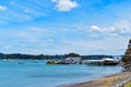 View of the blue sky and sea