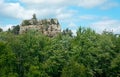 View of the bluff At the Mill Bluff State Park Royalty Free Stock Photo
