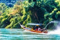 Boat on Mae Nam Kok river by Chiang Rai - Thailand Royalty Free Stock Photo