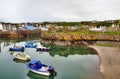 View of boats in Portpatrick harbour Royalty Free Stock Photo