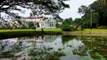 The view of Bogor Presidential Palace from the Bogor Botanical Garden, West Java, Indonesia Royalty Free Stock Photo
