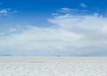 View of the Bolivian salt flats