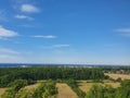 View of Borgholm and Borga hage nature reserve, Sweden Royalty Free Stock Photo