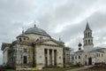 Borisoglebsky cathedral on the right and Vvedenskaya church on the left.Torzhok