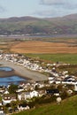 A view of Borth, a seaside town in the west of Wales Royalty Free Stock Photo