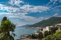 View of Bosnian city of Neum in summer Royalty Free Stock Photo