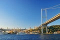 View of the Bosphorus bridge in Istanbul (Turkey)