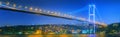 View of Bosphorus bridge at night Istanbul Royalty Free Stock Photo