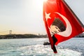 View of Bosphorus ,coast and sea bay from the ferry