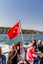 View of Bosphorus ,coast and sea bay from the ferry