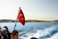 View of Bosphorus ,coast and sea bay from the ferry