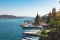 View of Bosphorus at luxury Bebek district in European side of Istanbul