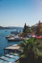 View of Bosphorus at luxury Bebek district in European side of Istanbul