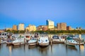 View of Boston Massachusetts Skyline Royalty Free Stock Photo