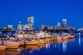 View of Boston Massachusetts Skyline Royalty Free Stock Photo