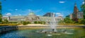 View of the botanical garden in Brussels, Belgium Royalty Free Stock Photo