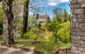 View of Botanical Gardens of Villa Taranto, located on the shore of Lake Maggiore in Pallanza, Italy.