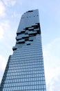 View from the bottom of Mahanakhon building.