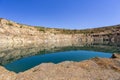 View from the bottom of a mining pit Royalty Free Stock Photo