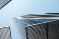 View from bottom to peak of business centre of Vienna Royalty Free Stock Photo